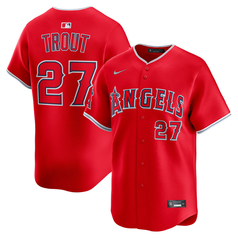 Mike Trout Los Angeles Angels Baseball Jersey, Red Limited Sportswear Jersey Shirt, Lightweight Breathable Athletic Jersey, Casual Gift for Men