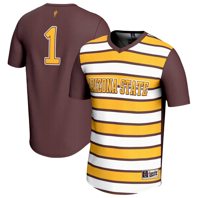 Arizona State Sun Devils Soccer Jersey, Sportswear Jersey Shirt, Lightweight Breathable Athletic Jersey, Casual Gift for Men, Style 203658736
