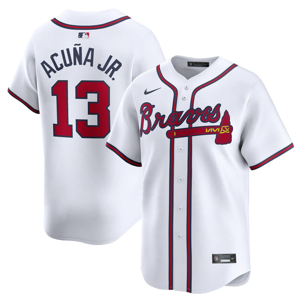 Atlanta Braves Ronald Acuña Jr. White Home Limited Player Jersey