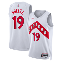Jakob Poeltl Toronto Raptors Basketball Jersey, White Swingman Sportswear Jersey Shirt, Sleeveless Athletic Tank Jersey, Casual Gift for Men