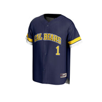 Cal Bears Baseball Jersey, Navy Fashion Sportswear Jersey Shirt, Lightweight Breathable Athletic Jersey, Casual Gift for Men