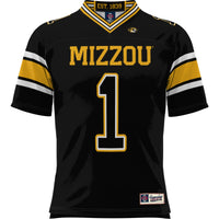 Missouri Tigers Football Jersey, Black Sportswear Jersey Shirt, Lightweight Breathable Athletic Jersey, Casual Gift for Men, Style 200425296