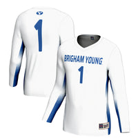 BYU Cougars Volleyball Jersey, White Lightweight Sportswear Jersey Shirt, Lightweight Breathable Athletic Jersey, Casual Gift for Men