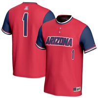 Arizona Wildcats Softball Jersey, Red Fashion Lightweight Sportswear Jersey Shirt, Lightweight Breathable Athletic Jersey, Casual Gift for Men