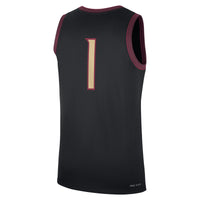 Florida State Seminoles Football Jersey, Black Replica Sportswear Jersey Shirt, Lightweight Breathable Athletic Jersey, Casual Gift for Men