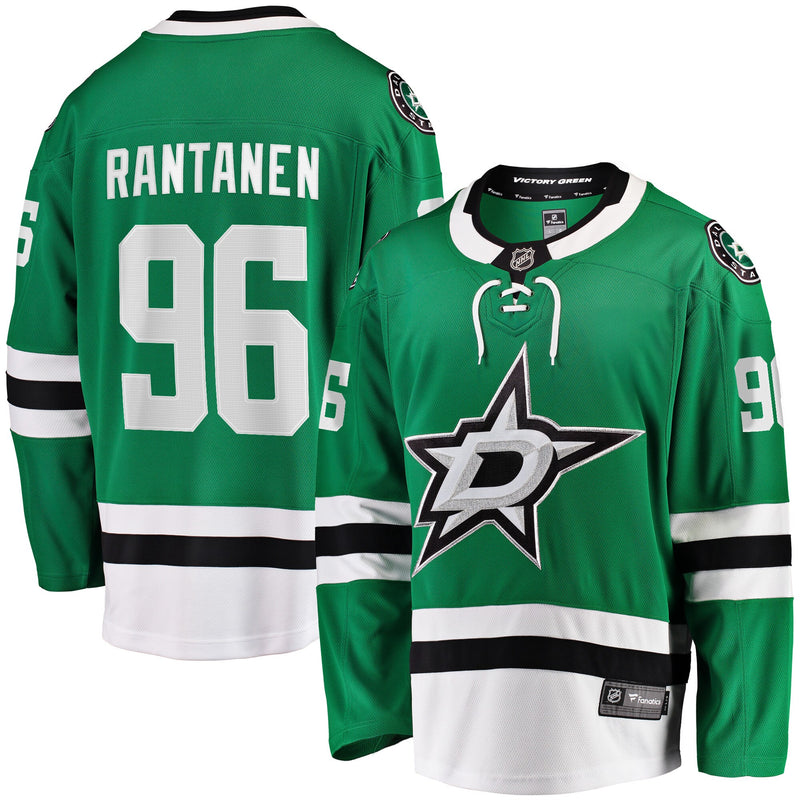 Mikko Rantanen Dallas Stars Hockey Jersey, Green Breakaway Home Sportswear Jersey Shirt, Long Sleeve Hockey Sweater Jersey, Casual Gift for Men