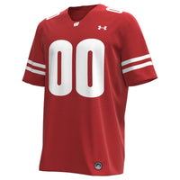 Wisconsin Badgers Football Jersey, Red Sportswear Jersey Shirt, Lightweight Breathable Athletic Jersey, Casual Gift for Men, Style 202158696