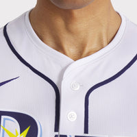 Tampa Bay Rays Baseball Jersey, White Sportswear Jersey Shirt, Lightweight Breathable Athletic Jersey, Casual Gift for Men, Style 201944790