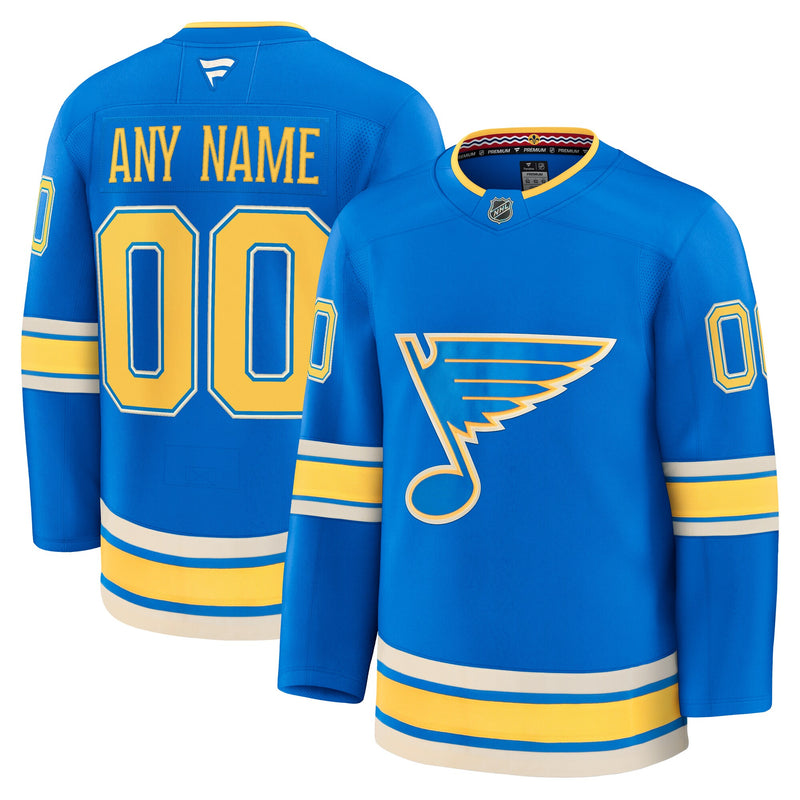 St. Louis Blues Hockey Jersey, Blue Premium Sportswear Jersey Shirt, Long Sleeve Hockey Sweater Jersey, Casual Gift for Men, Style 202055747