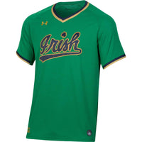 Notre Dame Fighting Irish Baseball Jersey, Green Replica Sportswear Jersey Shirt, Lightweight Breathable Athletic Jersey, Casual Gift for Men