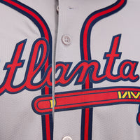 Ozzie Albies Atlanta Braves Baseball Jersey, Gray Limited Sportswear Jersey Shirt, Lightweight Breathable Athletic Jersey, Casual Gift for Men