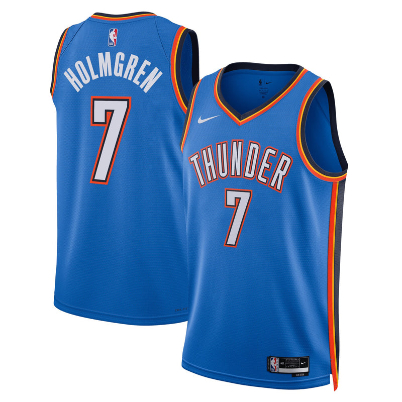 Chet Holmgren Oklahoma City Thunder Basketball Jersey, Blue Sportswear Jersey Shirt, Sleeveless Athletic Tank Jersey, Casual Gift for Men