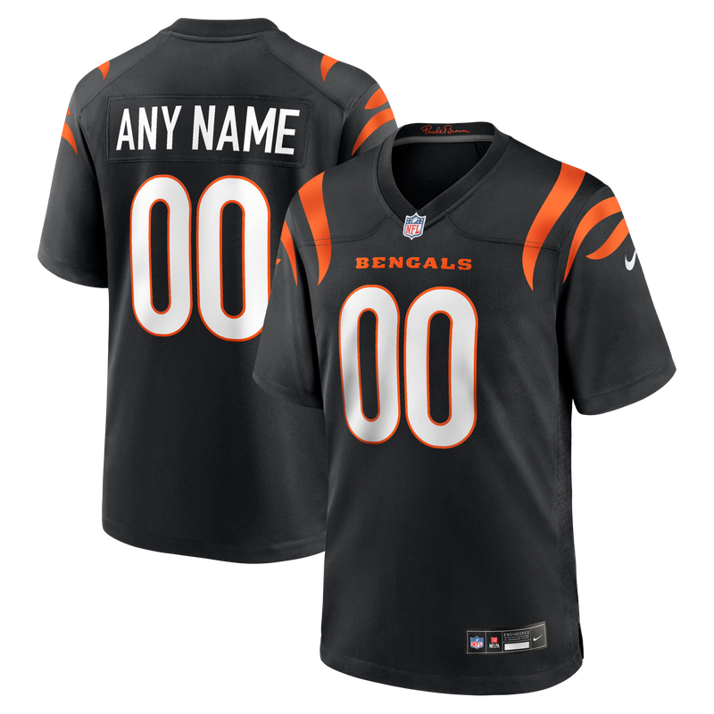 Cincinnati Bengals Football Jersey, Black Sportswear Jersey Shirt, Lightweight Breathable Athletic Jersey, Casual Gift for Men, Style 4291953