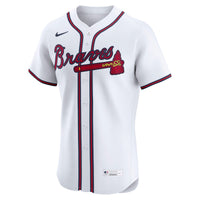 Atlanta Braves Baseball Jersey, White Elite Home Sportswear Jersey Shirt, Lightweight Breathable Athletic Jersey, Casual Gift for Men