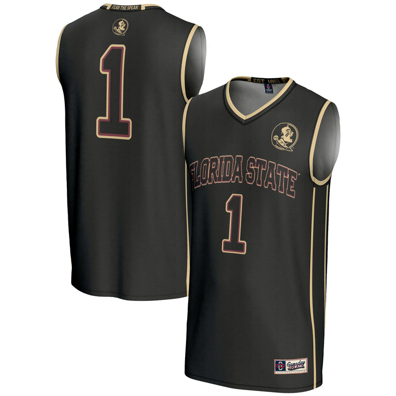 Florida State Seminoles Basketball Jersey, Black Lightweight Sportswear Jersey Shirt, Sleeveless Athletic Tank Jersey, Casual Gift for Men