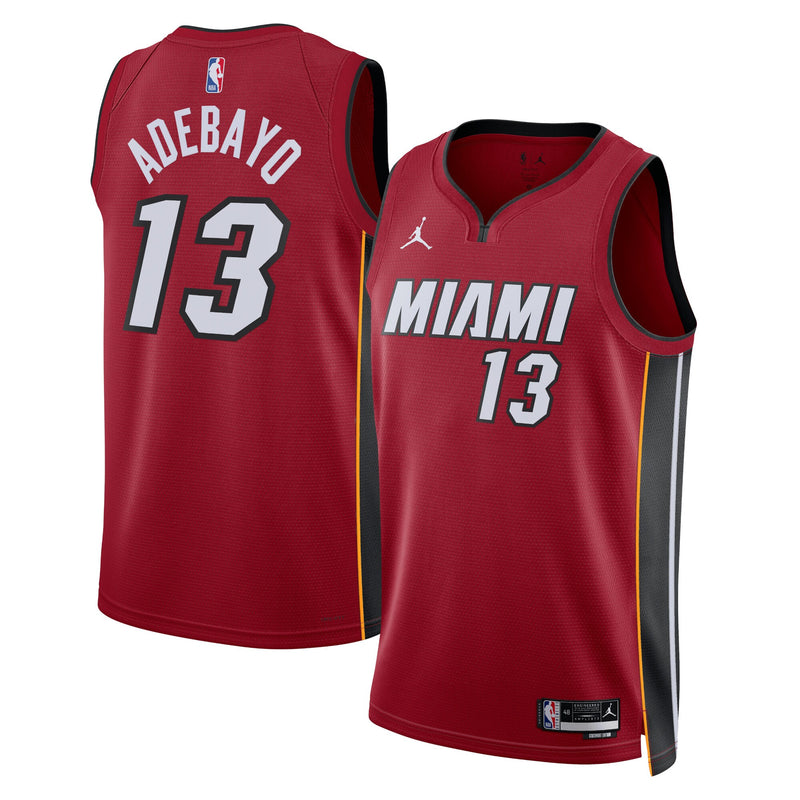 Bam Adebayo Miami Heat Basketball Jersey, Red Swingman Sportswear Jersey Shirt, Sleeveless Athletic Tank Jersey, Casual Gift for Men