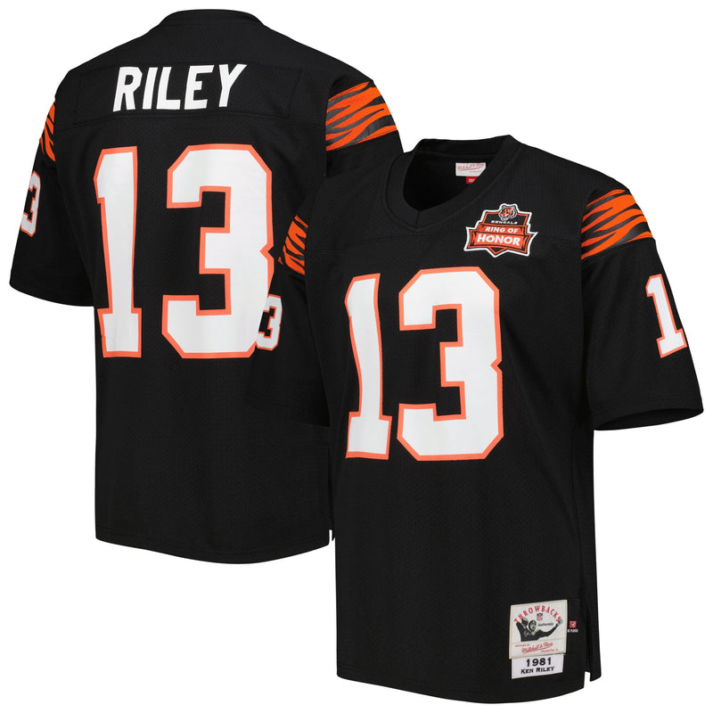 Ken Riley Cincinnati Bengals Football Jersey, Black Sportswear Jersey Shirt, Lightweight Breathable Athletic Jersey, Casual Gift for Men