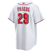 TJ Friedl Cincinnati Reds Baseball Jersey, White Replica Sportswear Jersey Shirt, Lightweight Breathable Athletic Jersey, Casual Gift for Men