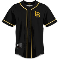 Cal State Long Beach The Beach Baseball Jersey, Gold Sportswear Jersey Shirt, Lightweight Breathable Athletic Jersey, Casual Gift for Men