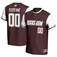 Texas A&M Aggies Softball Jersey, Maroon Lightweight Sportswear Jersey Shirt, Lightweight Breathable Athletic Jersey, Casual Gift for Men