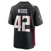 Josh Woods Atlanta Falcons Football Jersey, Black Game Sportswear Jersey Shirt, Lightweight Breathable Athletic Jersey, Casual Gift for Men