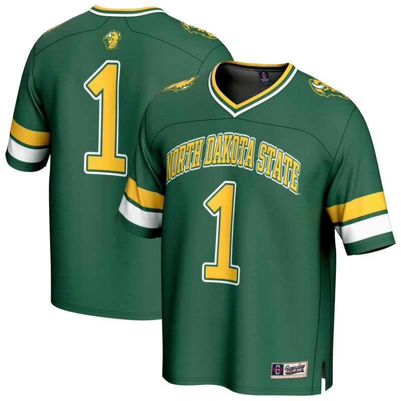 NDSU Bison Football Jersey, Green Fashion Sportswear Jersey Shirt, Lightweight Breathable Athletic Jersey, Casual Gift for Men, Style 202219879