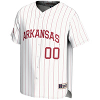 Arkansas Razorbacks Baseball Jersey, White Sportswear Jersey Shirt, Lightweight Breathable Athletic Jersey, Casual Gift for Men, Style 200097205