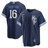 Bo Jackson Kansas City Royals Baseball Jersey, Navy Replica Sportswear Jersey Shirt, Lightweight Breathable Athletic Jersey, Casual Gift for Men