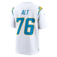 Joe Alt Los Angeles Chargers Football Jersey, White Game Sportswear Jersey Shirt, Lightweight Breathable Athletic Jersey, Casual Gift for Men