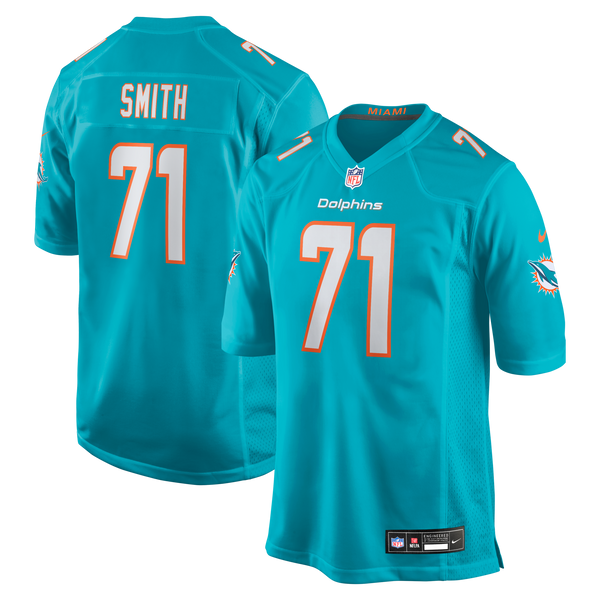 Miami Dolphins Kion Smith Aqua Game Jersey