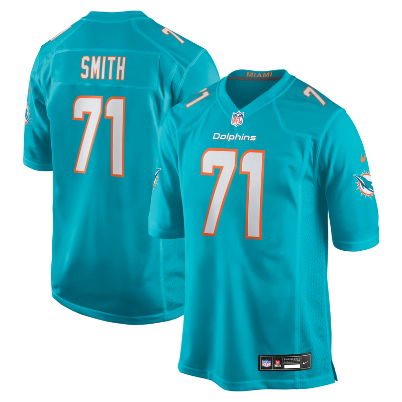 Kion Smith Miami Dolphins Football Jersey, Aqua Game Sportswear Jersey Shirt, Lightweight Breathable Athletic Jersey, Casual Gift for Men