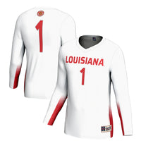 Louisiana Ragin' Cajuns Volleyball Jersey, White Sportswear Jersey Shirt, Lightweight Breathable Athletic Jersey, Casual Gift for Men