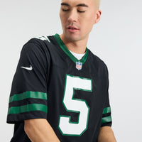 Garrett Wilson New York Jets Football Jersey, Black Game Sportswear Jersey Shirt, Lightweight Breathable Athletic Jersey, Casual Gift for Men