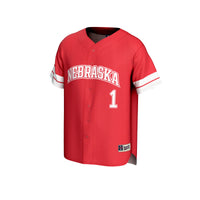 Nebraska Huskers Baseball Jersey, Scarlet Fashion Sportswear Jersey Shirt, Lightweight Breathable Athletic Jersey, Casual Gift for Men