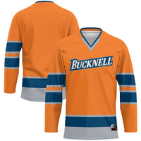 Bucknell Bison Hockey Jersey, Blue Sportswear Jersey Shirt, Long Sleeve Hockey Sweater Jersey, Casual Gift for Men, Style 4728179