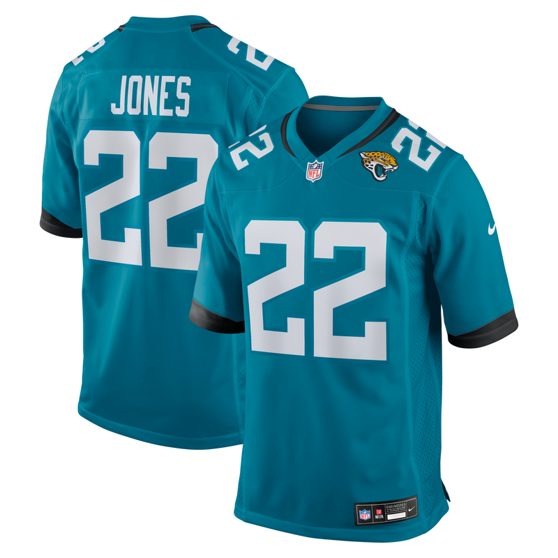 Jarrian Jones Jacksonville Jaguars Football Jersey, Teal Sportswear Jersey Shirt, Lightweight Breathable Athletic Jersey, Casual Gift for Men
