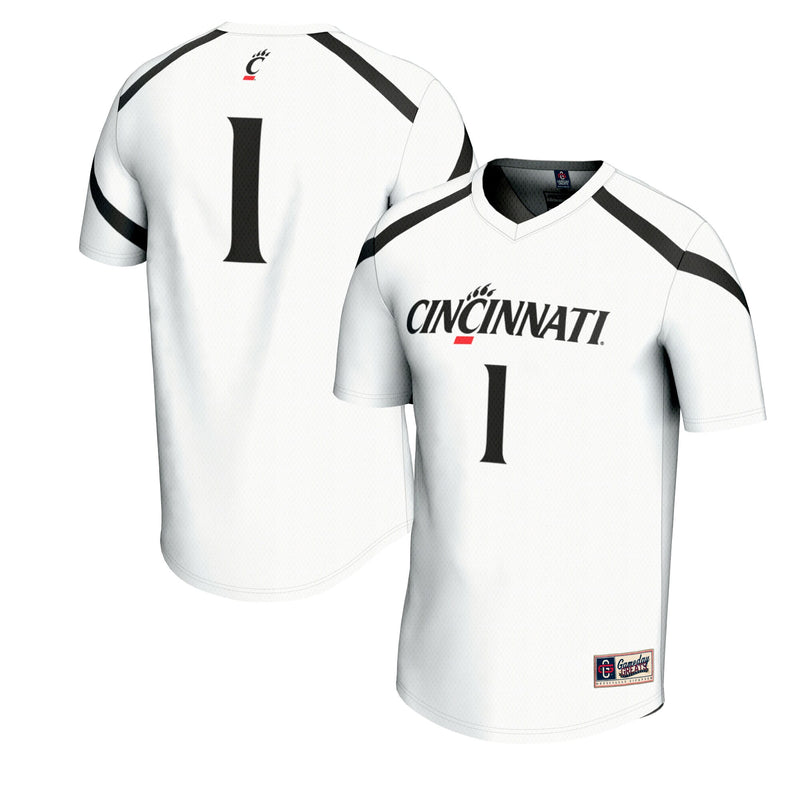 Cincinnati Bearcats Lacrosse Jersey, White Fashion Sportswear Jersey Shirt, Lightweight Breathable Athletic Jersey, Casual Gift for Men