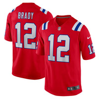 Tom Brady New England Patriots Football Jersey, Red Game Sportswear Jersey Shirt, Lightweight Breathable Athletic Jersey, Casual Gift for Men