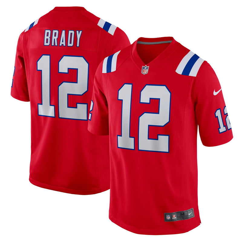 Tom Brady New England Patriots Football Jersey, Red Game Sportswear Jersey Shirt, Lightweight Breathable Athletic Jersey, Casual Gift for Men