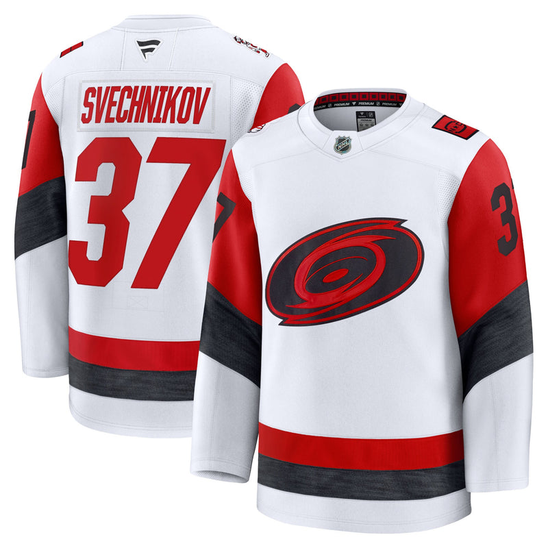 Andrei Svechnikov Carolina Hurricanes Hockey Jersey, White Sportswear Jersey Shirt, Long Sleeve Hockey Sweater Jersey, Casual Gift for Men
