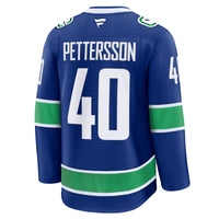 Elias Pettersson Vancouver Canucks Hockey Jersey, Blue Premium Sportswear Jersey Shirt, Long Sleeve Hockey Sweater Jersey, Casual Gift for Men