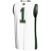 Ohio Bobcats Basketball Jersey, White Lightweight Sportswear Jersey Shirt, Sleeveless Athletic Tank Jersey, Casual Gift for Men
