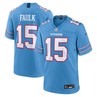 Keldric Faulk Tennessee Titans Football Jersey, Blue Game Sportswear Jersey Shirt, Lightweight Breathable Athletic Jersey, Casual Gift for Men