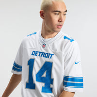 Amon-Ra St. Brown Detroit Lions Football Jersey, White Game Sportswear Jersey Shirt, Lightweight Breathable Athletic Jersey, Casual Gift for Men