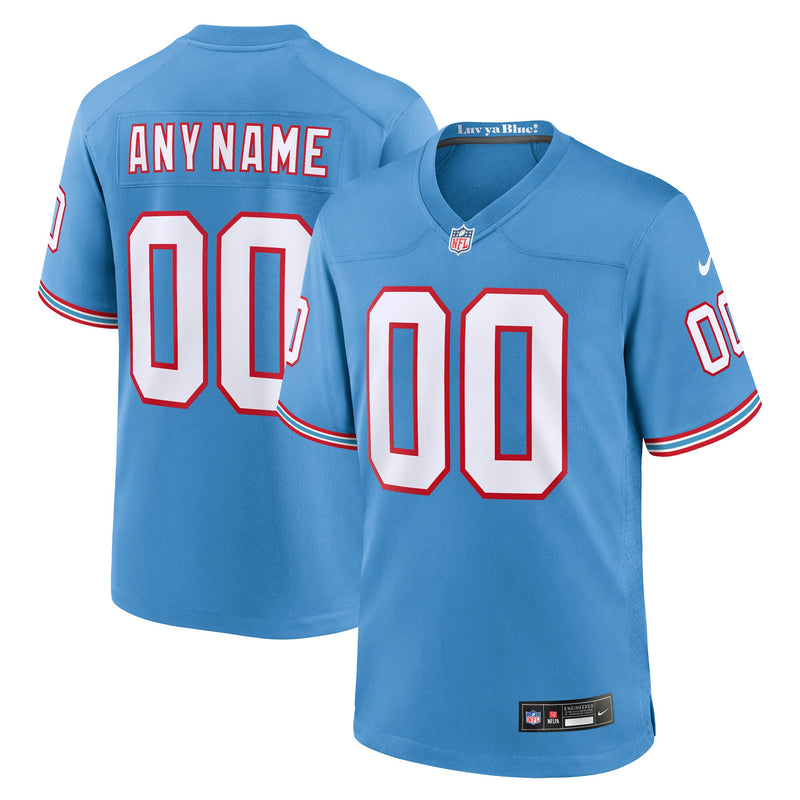Tennessee Titans Football Jersey, Light Blue Game Throwback Sportswear Jersey Shirt, Lightweight Breathable Athletic Jersey, Casual Gift for Men