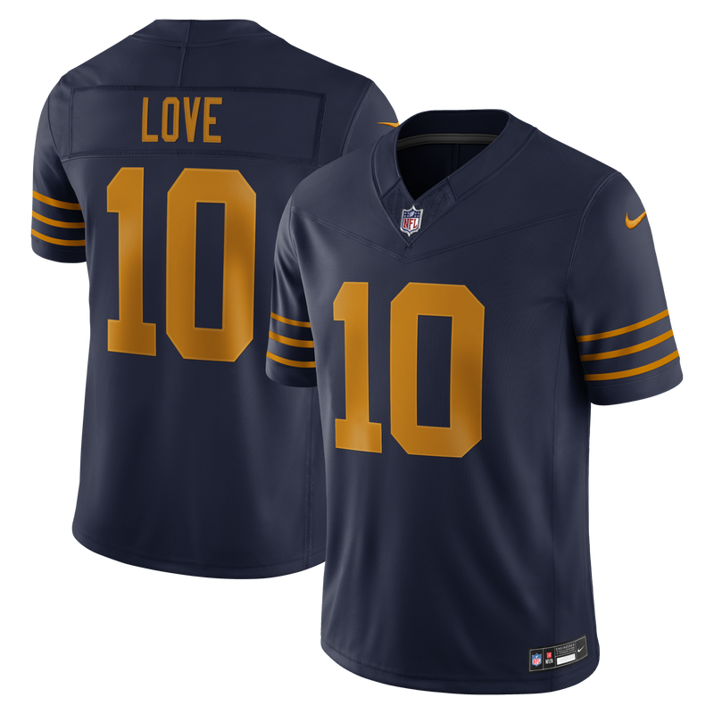 Green Bay Packers Football Jersey, Navy Limited Alternate Sportswear Jersey Shirt, Lightweight Breathable Athletic Jersey, Casual Gift for Men