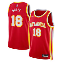 Mouhamed Gueye Atlanta Hawks Basketball Jersey, Red Swingman Sportswear Jersey Shirt, Sleeveless Athletic Tank Jersey, Casual Gift for Men