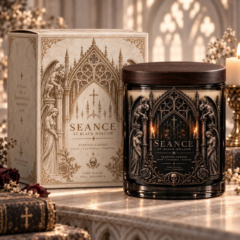 Seance at Black Hollow - Cathedral Gothic Statement Candle