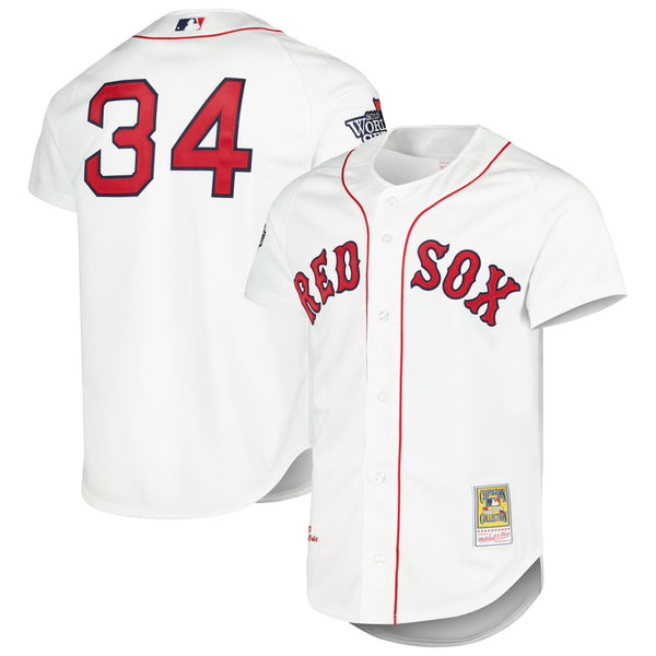 Boston Red Sox David Ortiz White Cooperstown Collection Authentic Jersey