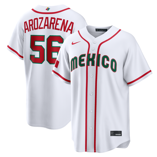 Mexico Baseball Randy Arozarena White 2026 World Baseball Classic Home Stadium Jersey